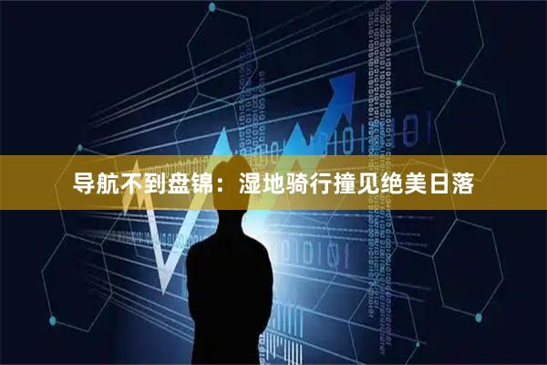 导航不到盘锦：湿地骑行撞见绝美日落